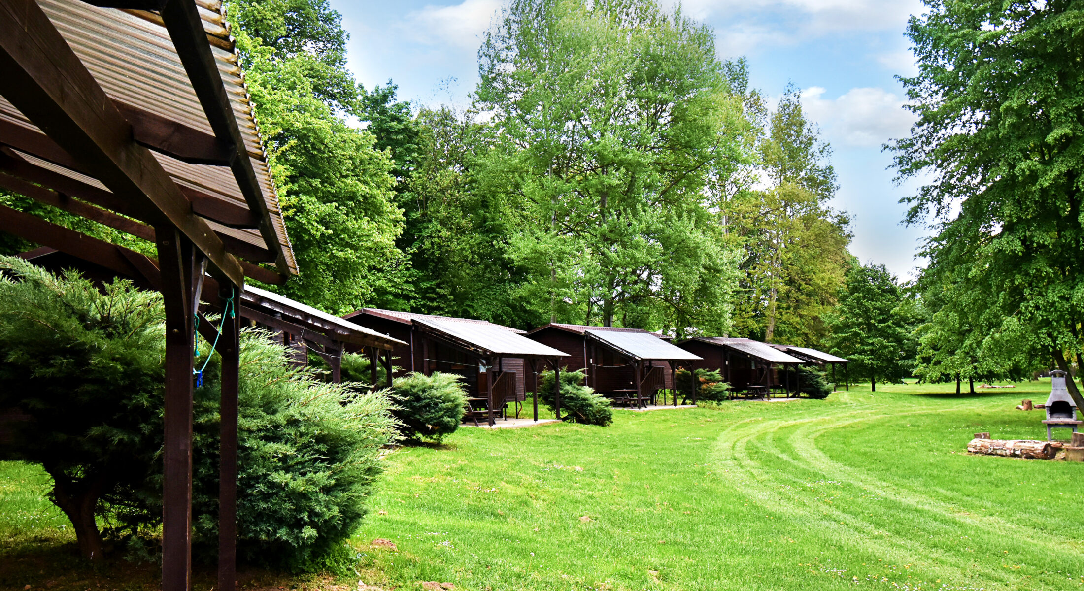 Mobile house exterior / Kemp Sazava / Kemp Sazavsky ostrov